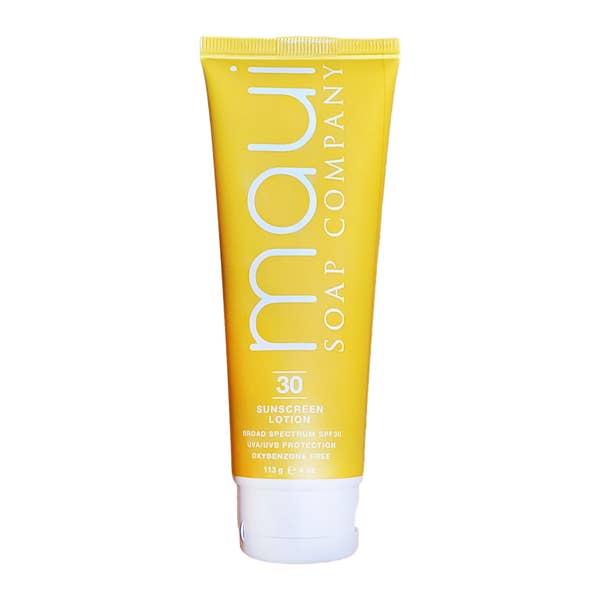 Water Resistant Coconut Sunscreen Lotion-SPF30 - Maui